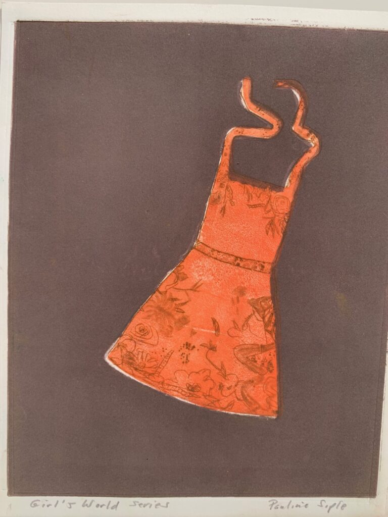 Aprons, 11 x 8 1/2, monotype, $50“