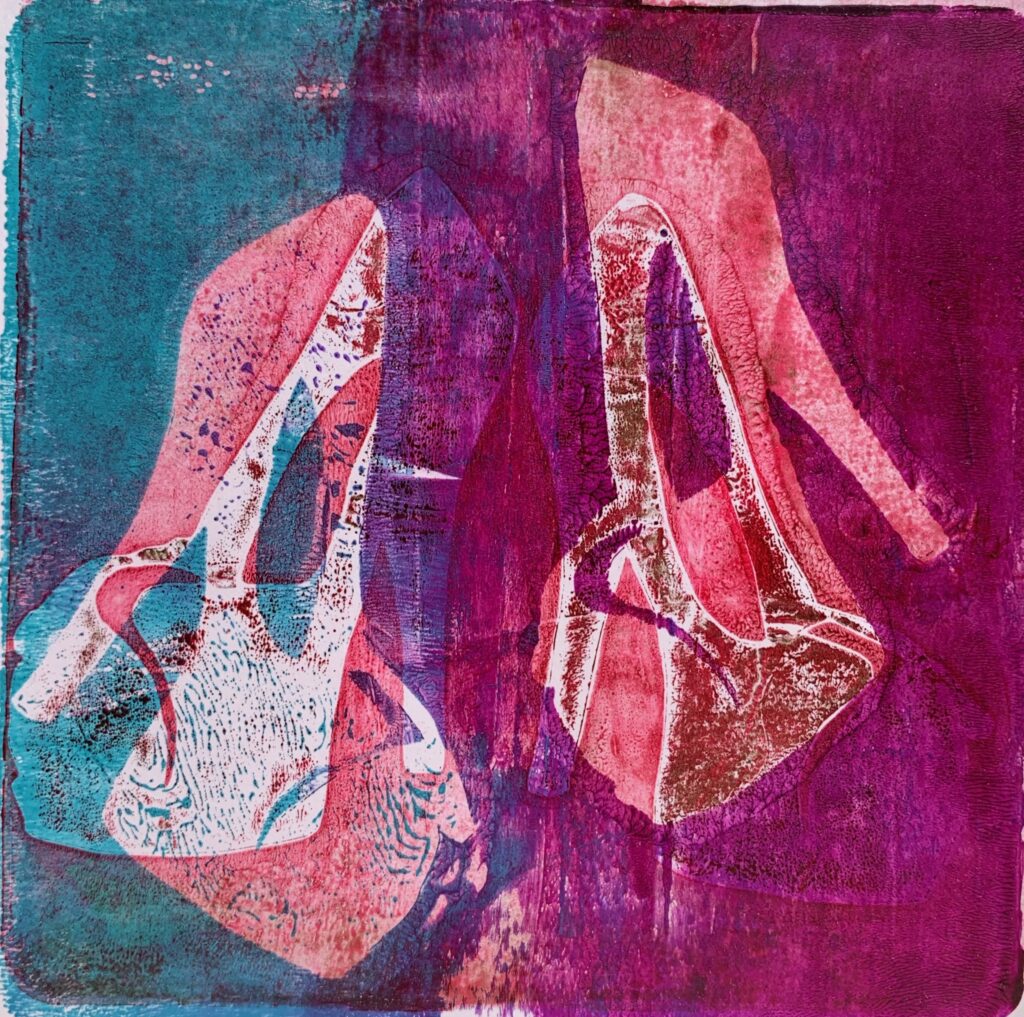 High Heel Shoes, 8 1/2 x 11, Gel print, $45