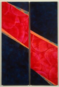 Unfurled, diptych 30x20, acrylic on canvas, $325